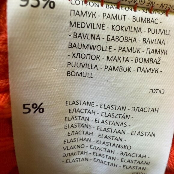 Cropped ribbed mock neck shirt with long sleeves / Extra Large / Large - Picture 5 of 5